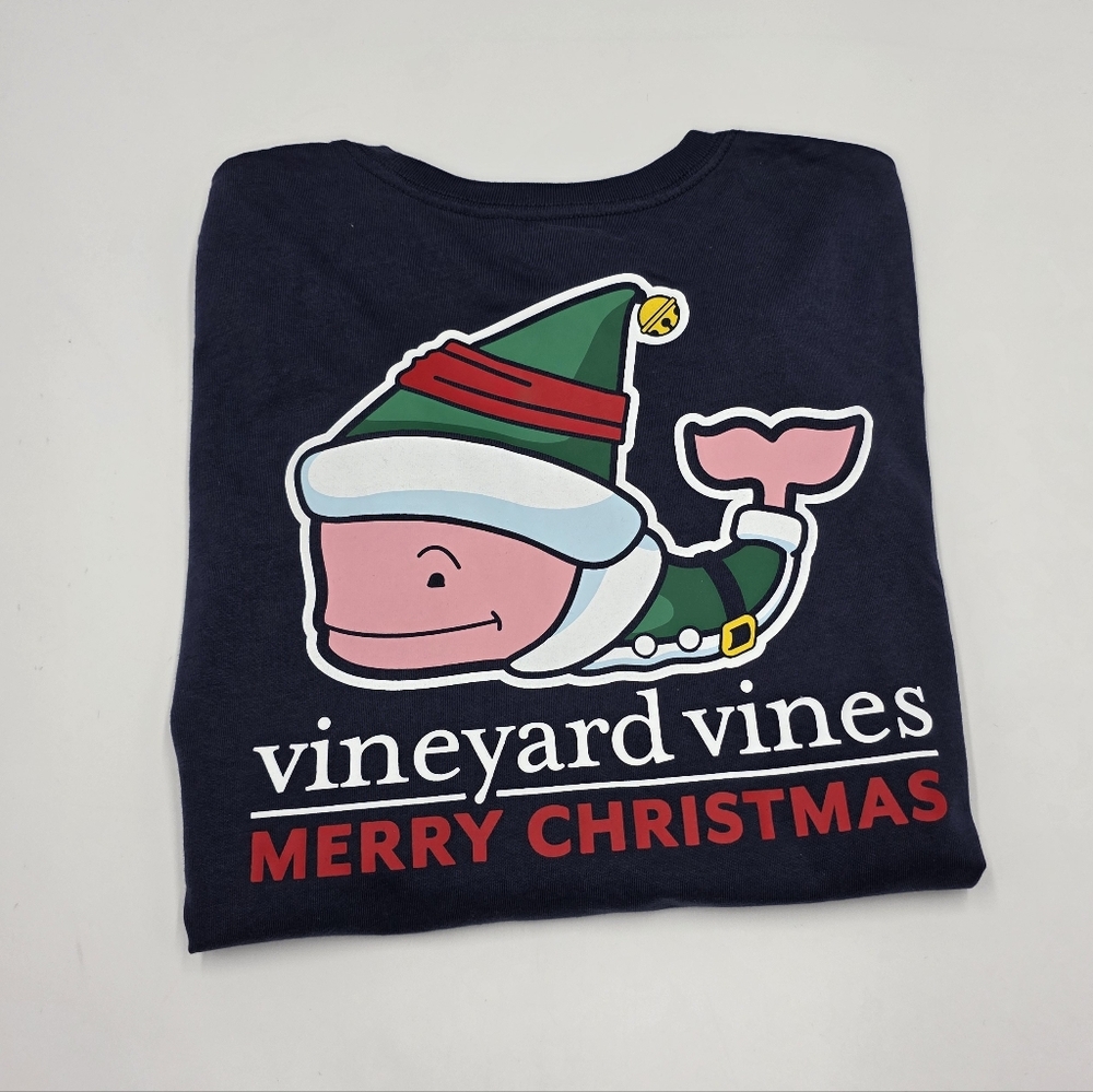 NEW Vineyard Vines long-sleeved Christmas Elf tee size L
